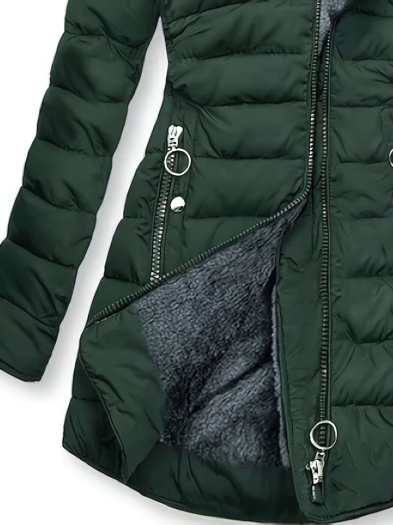 Fleece-Lined Hooded Jacket
