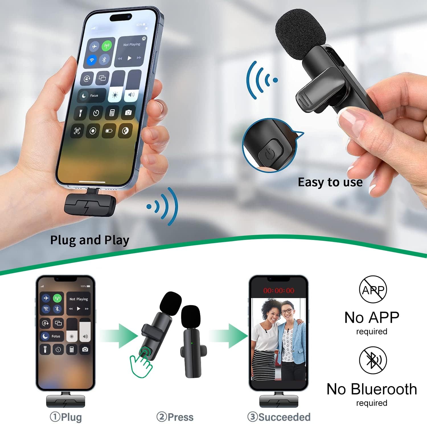 Lavalier Microphone for iPhone