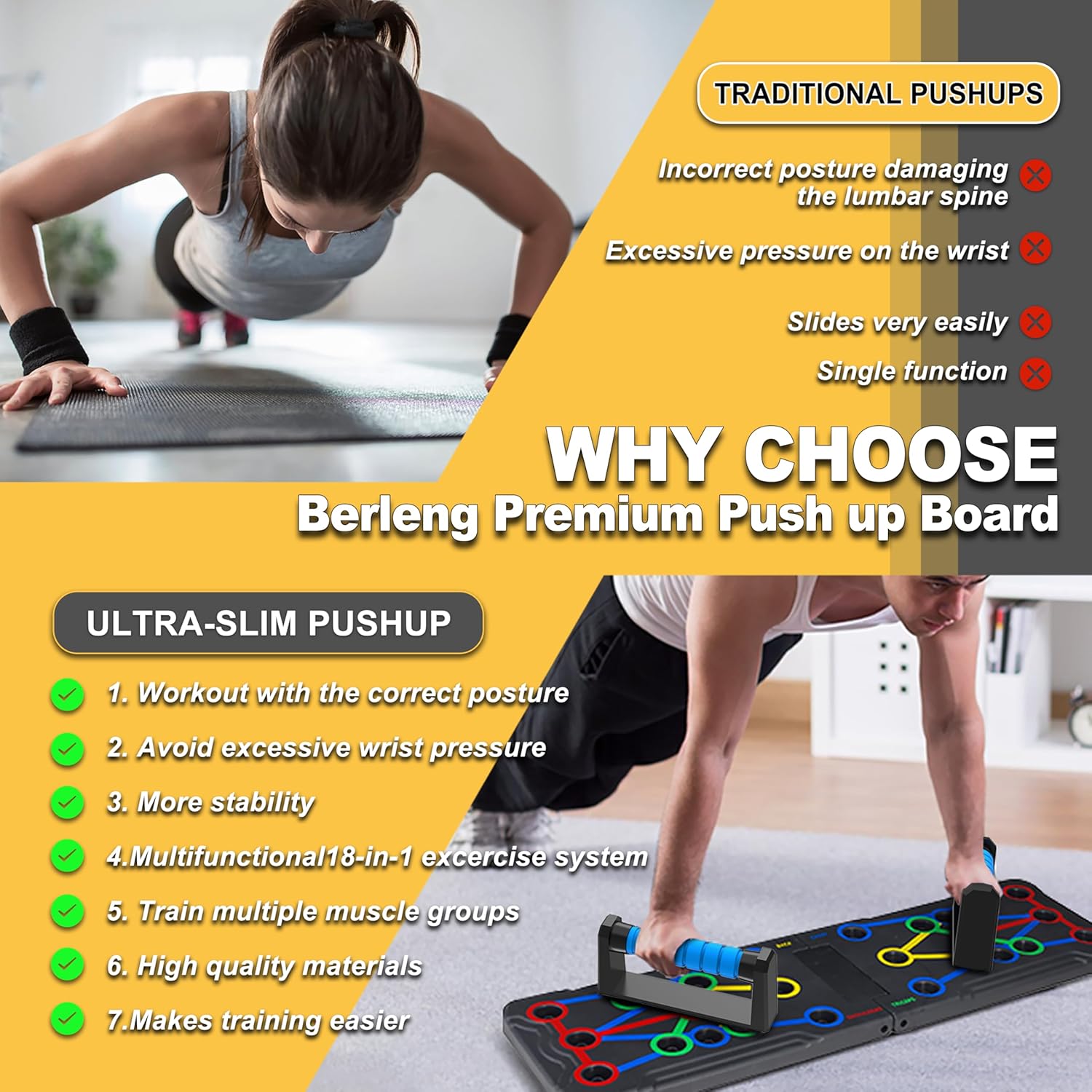 Solid Push Up Board