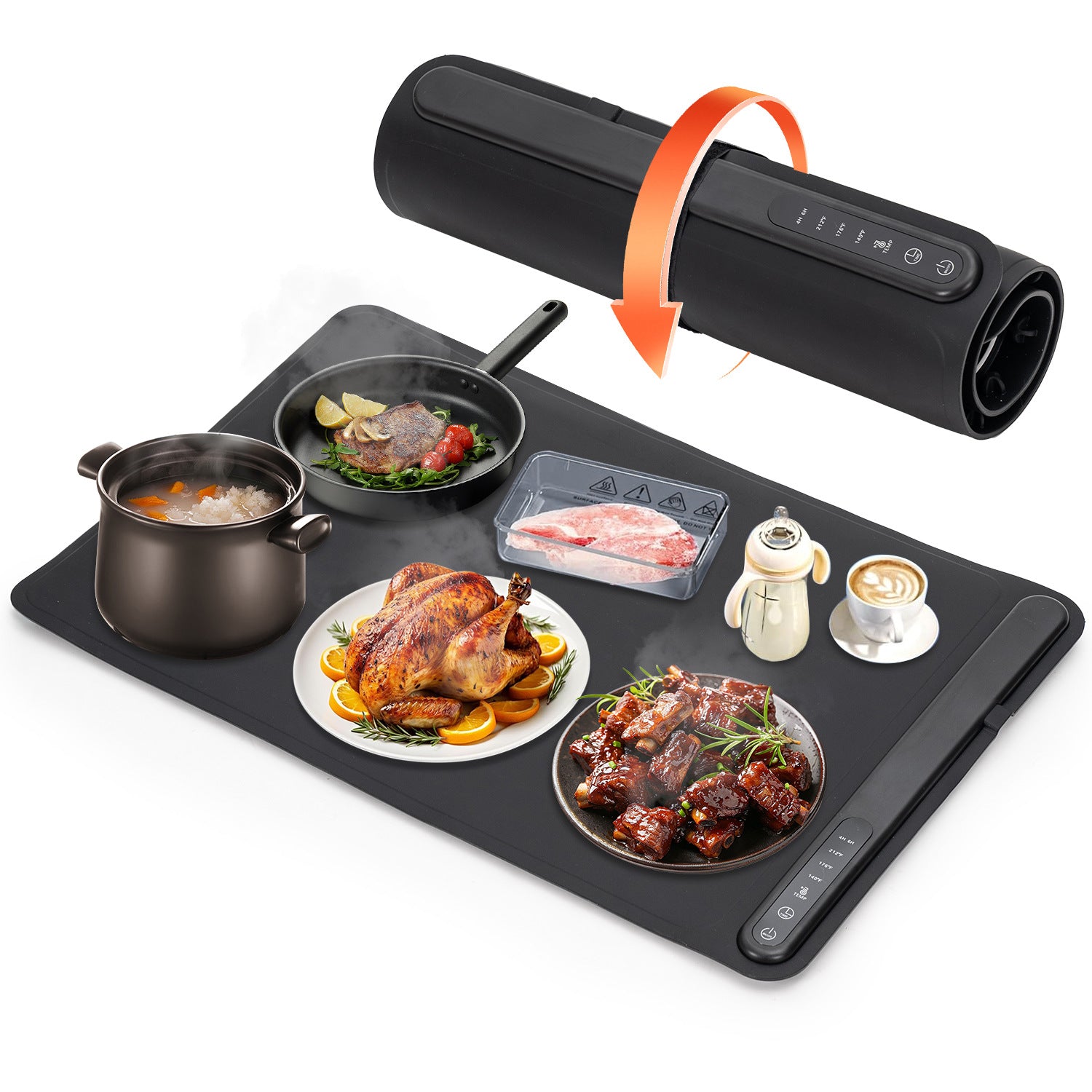 Electric food warming mat
