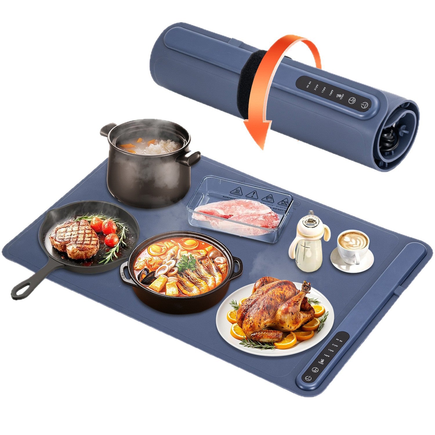 Electric food warming mat