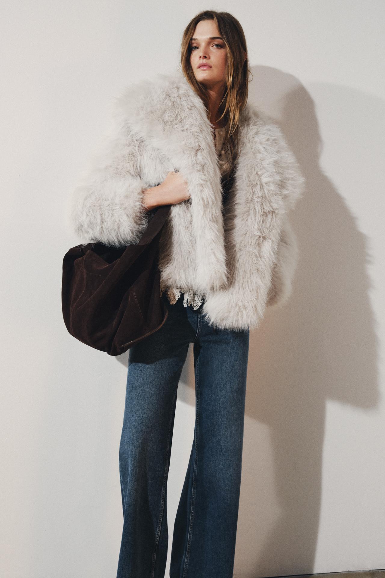 Zara fur Jacke