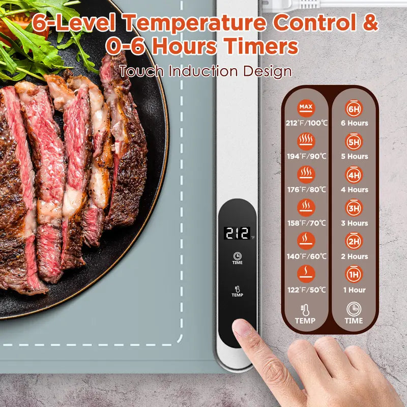 Electric food warming mat