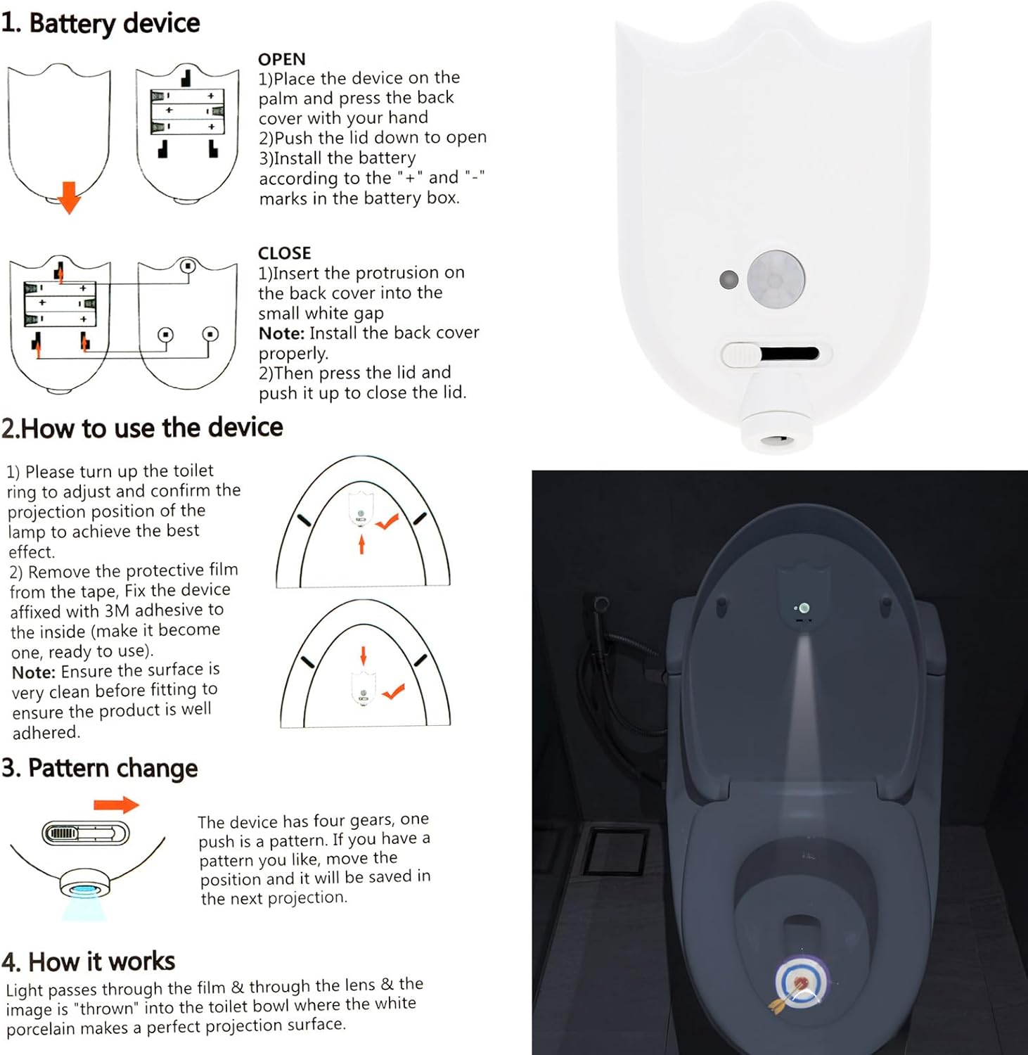 Motion Sensor Toilet