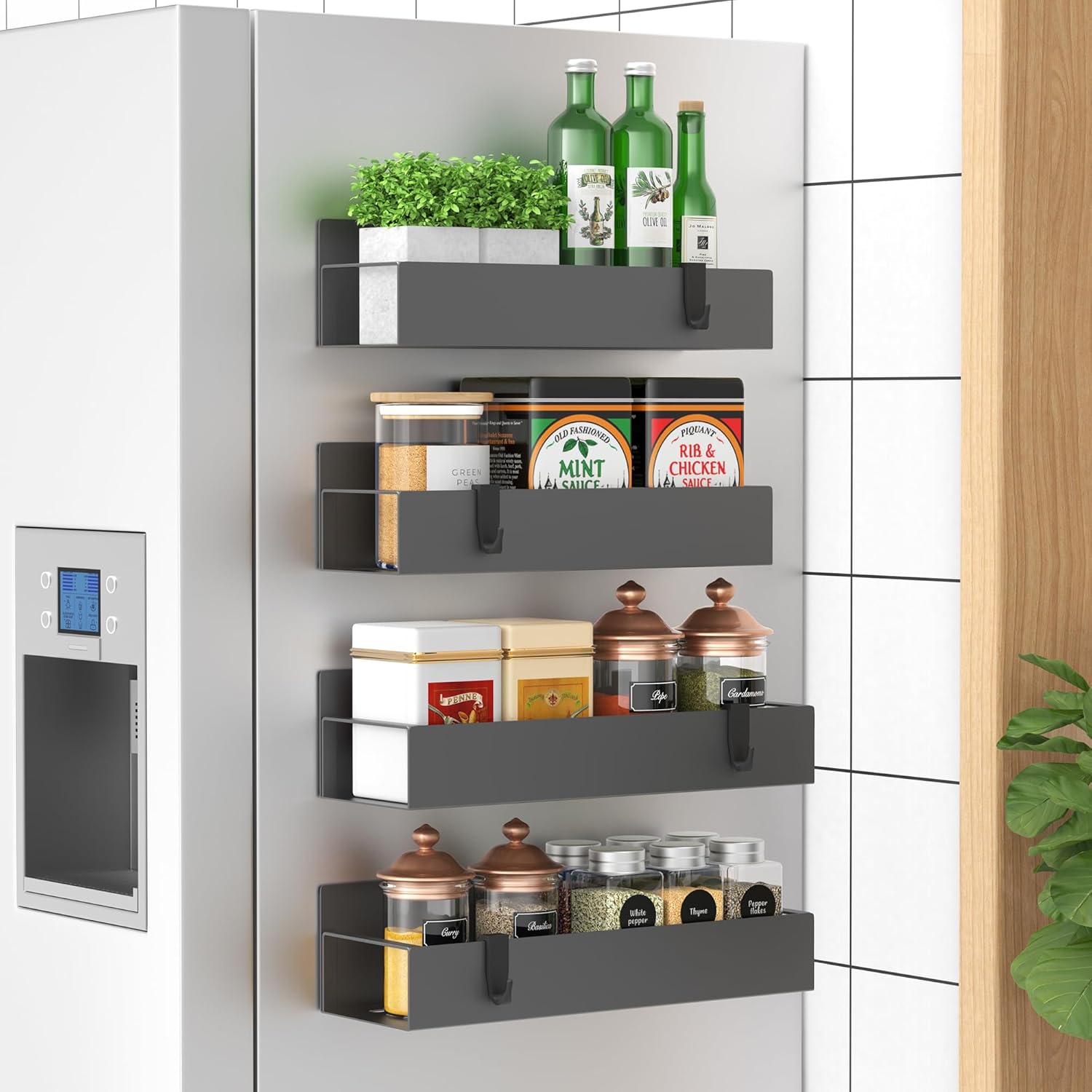 Metal 4 Pack Magnetic for Refrigerator