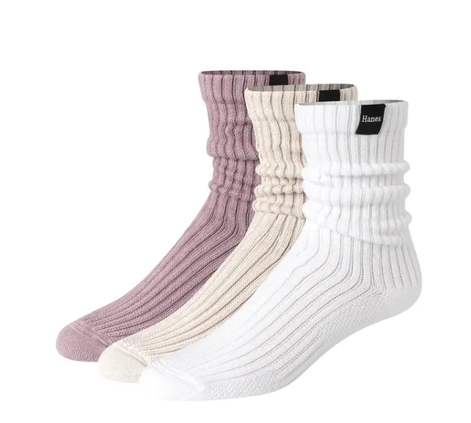Hanes Supersoft Slouch Crew Socks