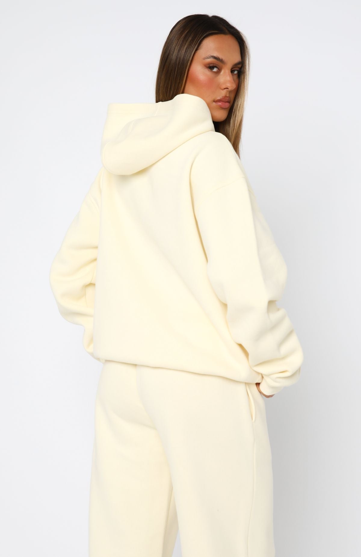 Weißer Fuchs Hoodie Zitrone 