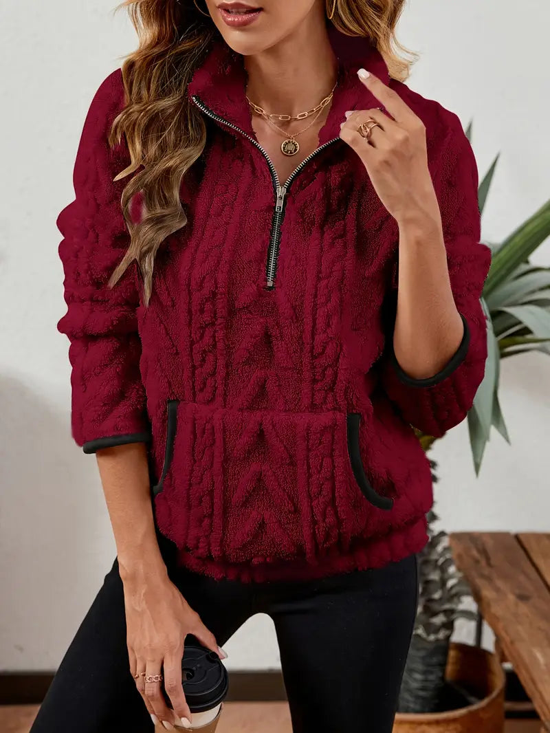 Women's Classic Half-Zip Fleece Sweatshirt