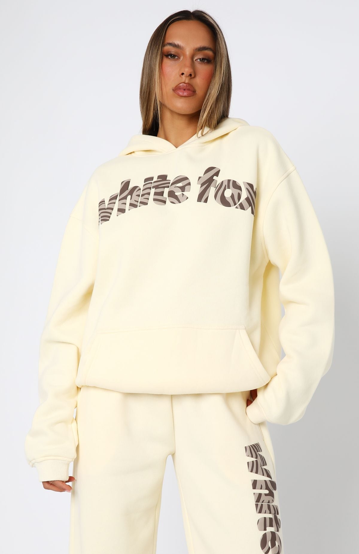Weißer Fuchs Hoodie Zitrone 