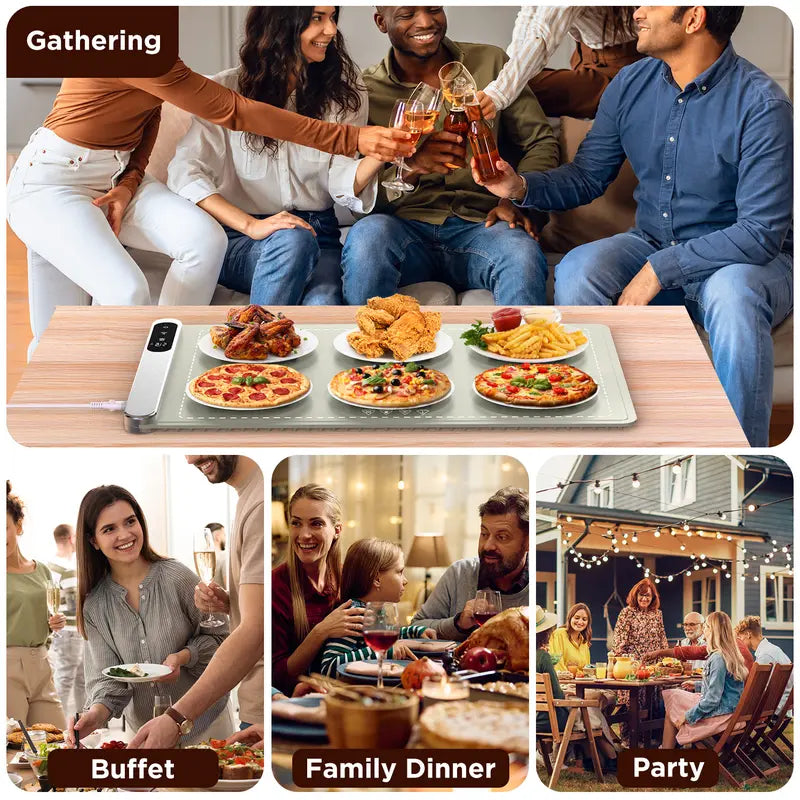 Electric food warming mat